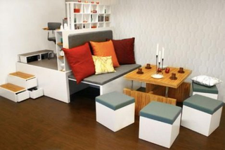 Illustration for article titled Matroshka Living Concept: 43 Square Feet of Furniture is All You Need